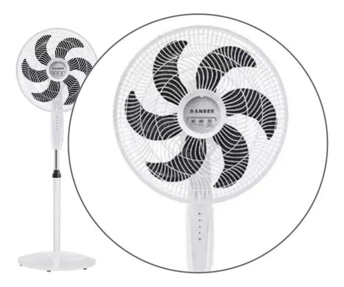 Ventilador De Pie Ranser 16 - Eficiente, Moderno Y Economic Cantidad De Aspas 3 Estructura Gris Aspas Gris Diámetro 16 Material De Las Aspas Plástico