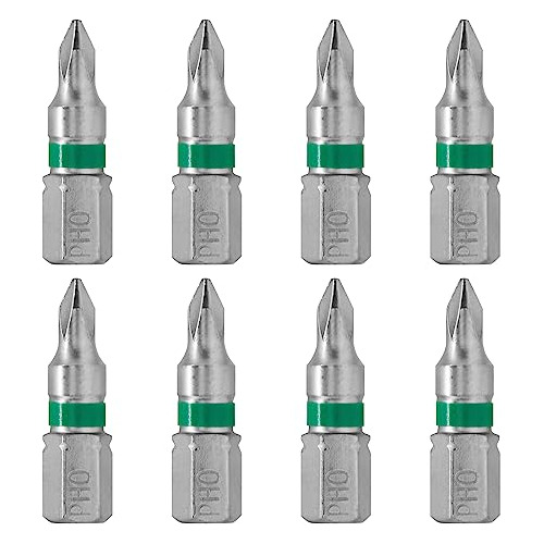 8 Pcs Destornilladores Phillips, Vástago Hexagonal Ph0...