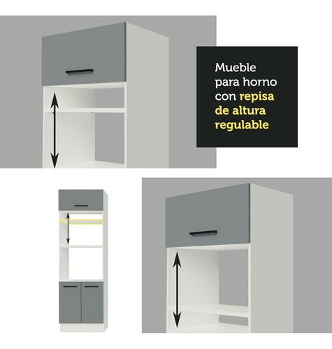 Cocina Integral Completa Modular Madesa Agata 280cm Bg 02