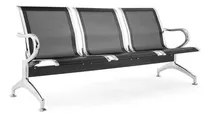 Comprar Tandem 3 Asientos - Con Posabrazos - Silla Oficina - Sala Color Negro