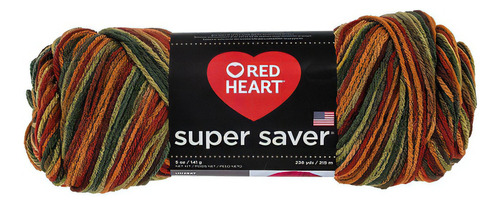 Estambre Multicolor Fleck Super Saver Red Heart Coats Color 0981 Fall (m