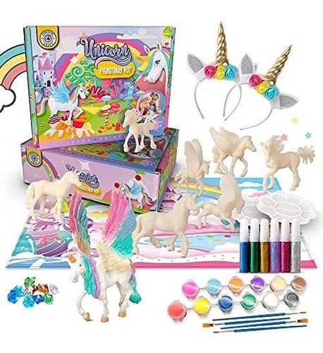 Manualidades - Kit De Pintura De Unicornio Para Niños, Pinta