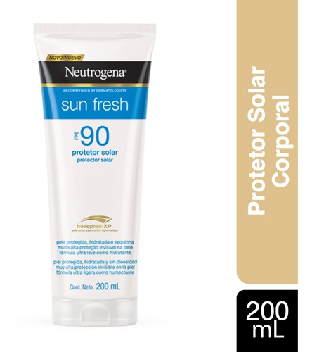 Protetor Solar Fps 90 Sun Fresh 200ml Neutrogena
