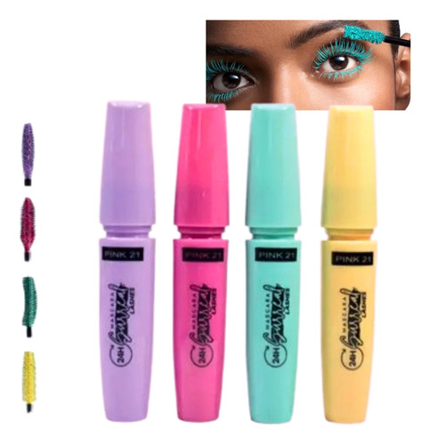 Mascaras Pestañas Color Surreal Pink 21 Setx4 Tonostendencia