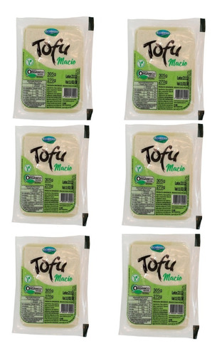 Imagem 1 de 3 de Kit Tofu Orgânico Ecobras - 6 Unidades