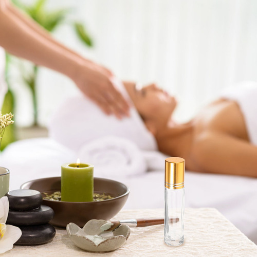 Botellas Enrollables De Vidrio Para Aceites Esenciales, 4 Un