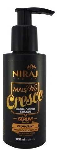 Sérum Mais Pelo Cresce Barba Cabelo E Bigode 120ml Niraj