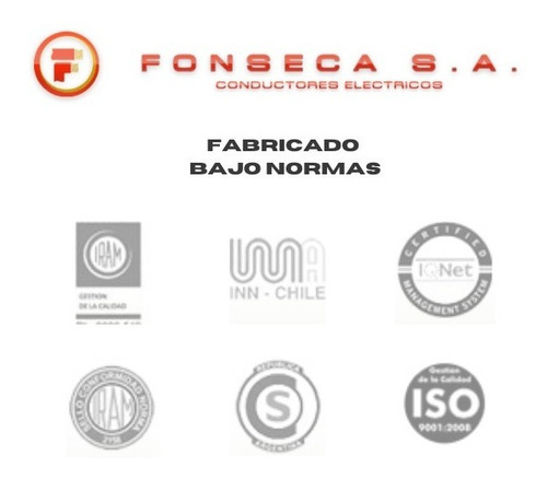 Imagen 5 de 6 de Cable Unipolar 2,5 Mm Celeste X 100mts Fonseca Por E631