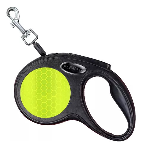 Correa Extensible Larga Retráctil Perros Mascota Hasta 3m Color Amarillo