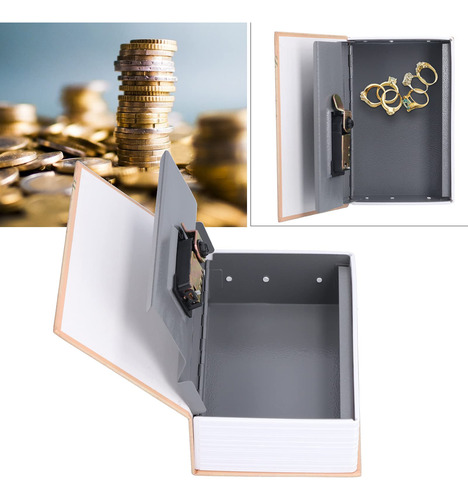 Mini Caja De Dinero Con Cerradura Combinación Oculta Segura