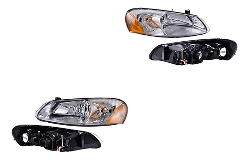 Par Faros Delanteros Liso C/base Dodge Stratus 01-06 Depo