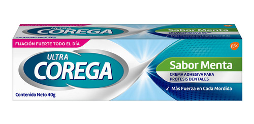 Crema Adhesiva Para Prótesis Dentales Ultra Corega X 40 G