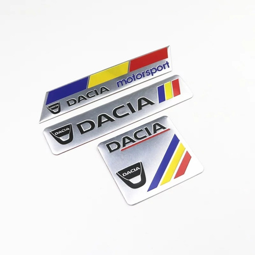 Emblema Insignia Metálica Dacia Motorsport Precio Unitario!