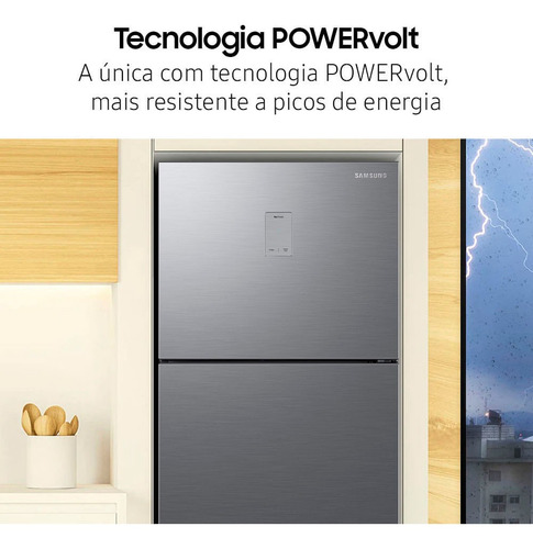 Geladeira Evolution Duplex Rt48 Inverter 480l Inox Look