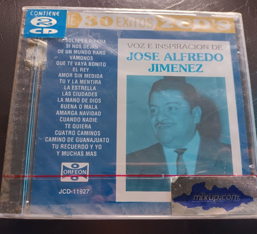 Jose Alfredo Jiménez 30 Éxitos Orfeón ( 2 Cds )