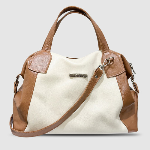 Bolsas Femininas Sacola Couro Legitimo Macio Cor Off