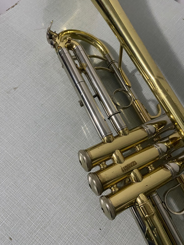 Roy Benson Tr-403 Trompeta Si Bemol Latón Laca C/estuche Dorado (Usado)