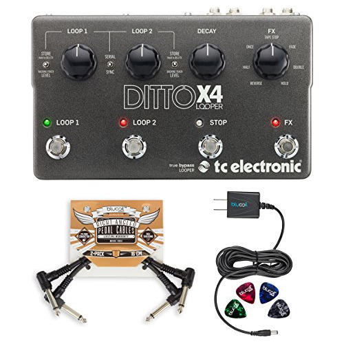 Ditto X4 Looper Pedal Para Guitarra Incluye Blucoil 9 5 4 2