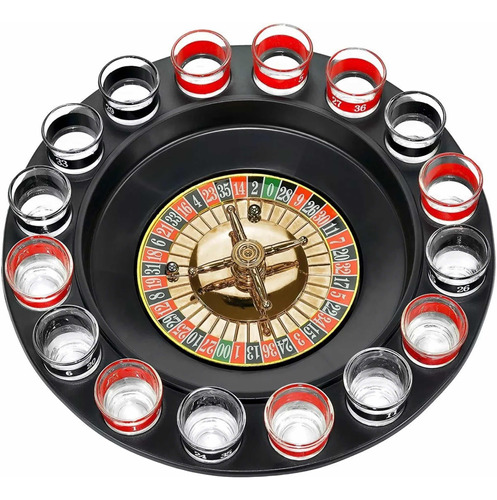 Juego Fiestas Ruleta Rusa Estilo Casino Beber Shots 16 Copas