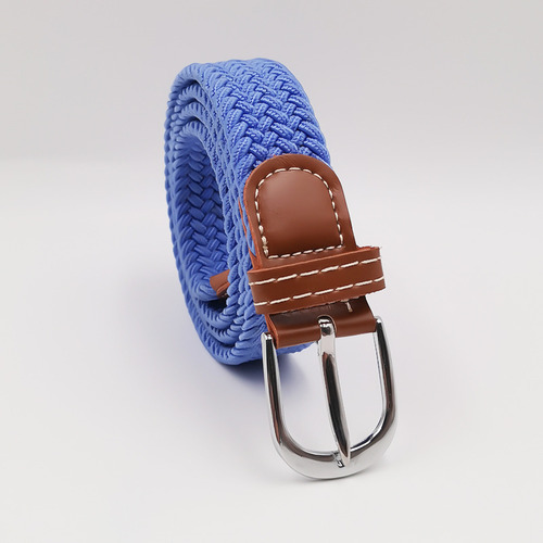 Cinturón Fino Unisex Para Mujer, Casual, Tejido Con Hebilla,