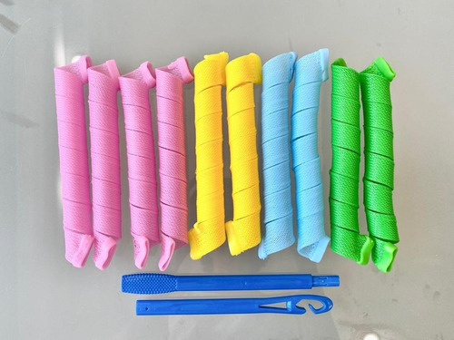 Formador de rizos Magic Leverag, tamaño grande, 10 rollos