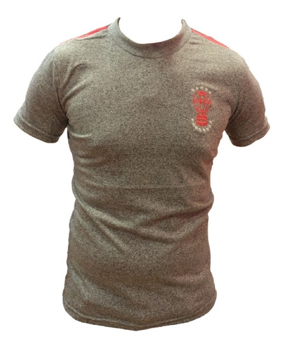Imagen 5 de 9 de Remera C A Huracán De Algodón Gris Claro Jaspeado Globomanía