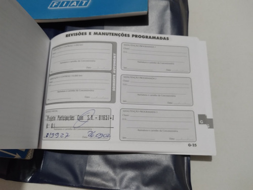 Manual Do Proprietario Palio Weekend 2002 Bm (Usado)