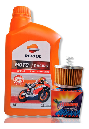 Imagen 1 de 2 de Kit Mantencion Yamaha Fz16 Repsol 10w40 + Filtro Hibari