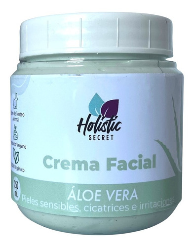 Crema Facial Orgánica Aloe Vera 250ml