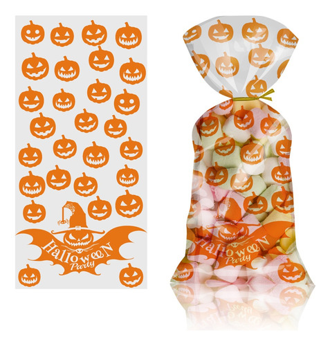 Bolsa De Dulces De Halloween, 100pcs Con Oro Twist Ties