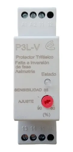 Rele Protector Trifasico Falla Asimetria Fase Sin Neutro