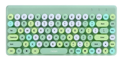 Imagen 3 de 10 de Kit Teclado Y Mouse Inalambrico Combo Pc Tv Usb Noga S5700