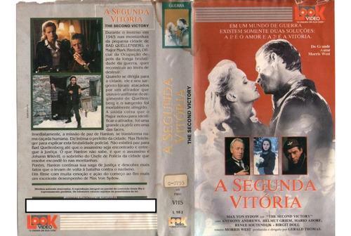 A Segunda Vitória - Max Von Sydow - Anthony Andrews - Raro (Usado)