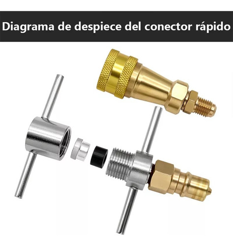 Valvula Mecanica Para Compresor Conector Rapido Refrigerador