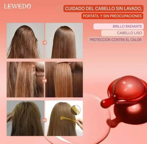 Capsulas Reparación Capilar Cabello Nutre Pelo Brillo 2 Pzs