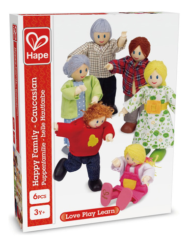 Juego De Casa De Muñecas Familiar De Hape, Juego Familiar De
