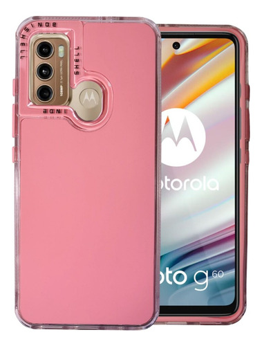 Funda Rainbow Paint Uso Rudo Doble Capa Para Moto G60/g60s
