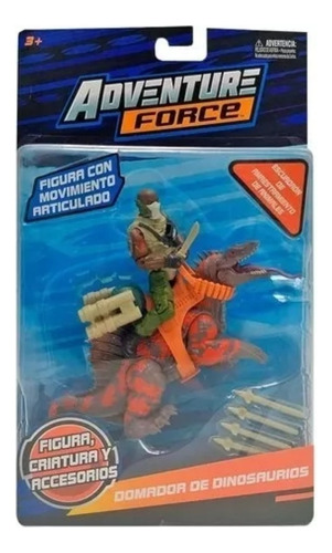 Domador De Dinosaurios Figura Articulada Con Trimetrodon