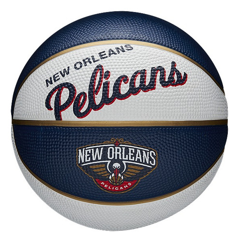Pelota Basketball N°3 Wilson Nba New Orleans Color Crema