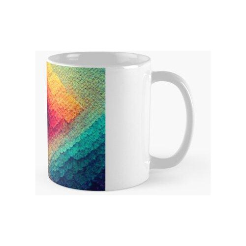 Taza Patrón Orgánico Satisfactorio De 8k. Relajante, Visualm