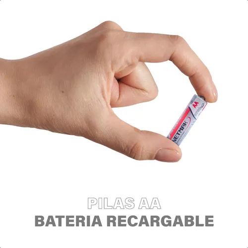 Pilas Aa Recargables Larga Vida Util 2a Compatibilidad Power