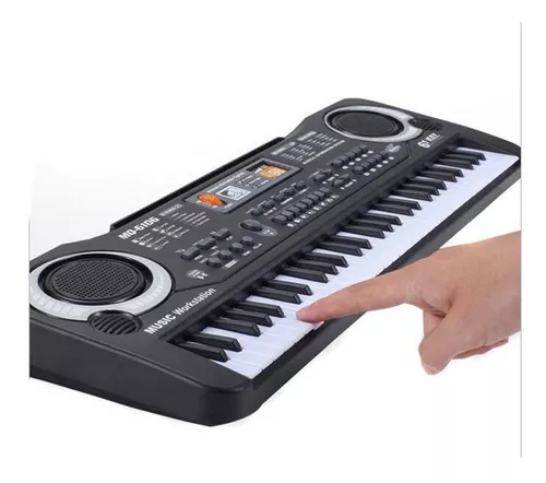 Brinquedo Teclado Infantil Música Luz Piano Cavalo + 4 Pilha em Promoção na  Americanas