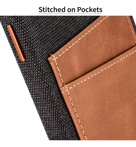 Tarjetero De Tela Dockem Para iPhone 14 Con Cartera De Piel,