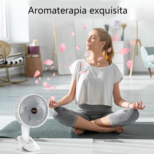 A Mini Ventilador Portátil Escritorio Recargable Ajustable