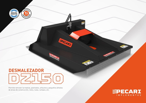 Implemento Desmalezador Pecarí Para Minicargadora