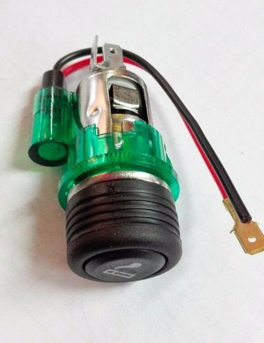 Imagen 2 de 7 de Encendedor 12v Tipo Europeo Macho Hembra Embutir Con Luz
