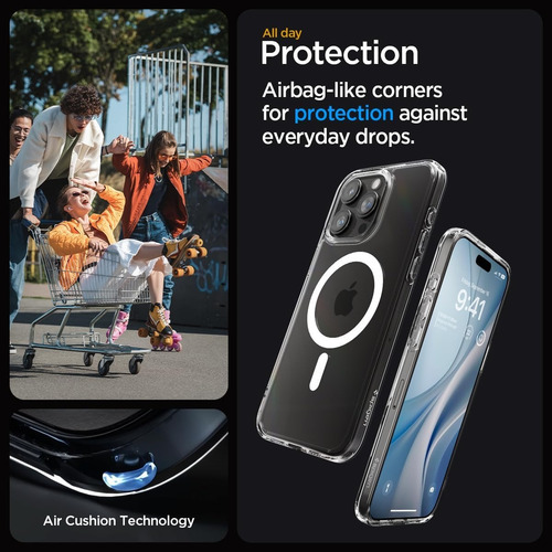 Case Funda Spigen Ultra Hybrid Magsafe iPhone 15 Pro 6.1