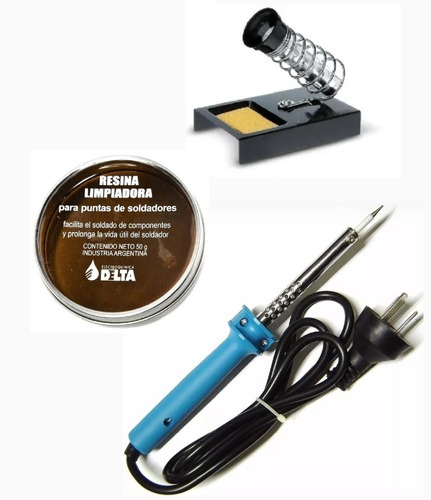 Combo Kit Electrónica Reparación Soldador Soporte Resina N10