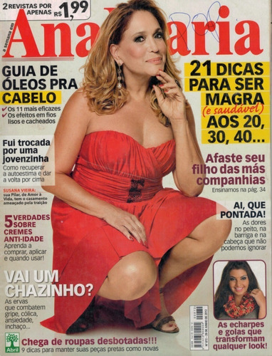 Revista Ana Maria 872: Susana Vieira !! De Junho De 2013