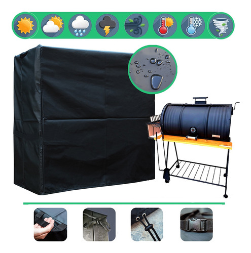 Funda Parrilla Gaucho Grande Xl 160x70x110 100% Impermeable